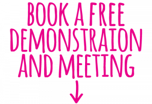 header saying "book a free demonstration and meeting"