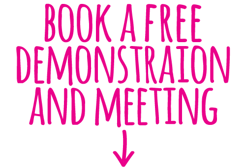 header saying "book a free demonstration and meeting"