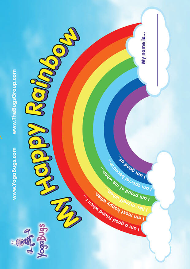 happy rainbow exercise image